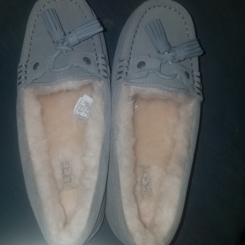 Brand New in Box Uggs Litney Moccasins Grey